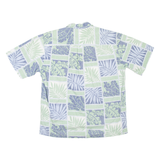 COOK STREET Mens Hawaiian Shirt Green Floral M