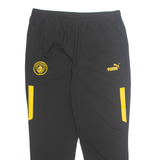PUMA Manchester City Mens Track Pants Black Tapered XL W34 L29