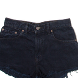 LEVI'S Womens Denim Shorts Black S W28