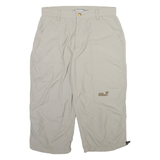 JACK WOLFSKIN Womens Casual Shorts Beige Relaxed M W30