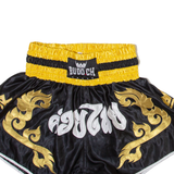 BUDO CH Mens Sports Shorts Black Crazy Pattern L W24