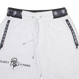 PROJECT Mens Casual Shorts White S W26