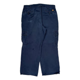 Dickies Cargo Pants - 34W 30L Blue Cotton