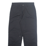 Chino Mens Trousers Black Regular Straight W32 L31