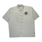 Dealer Meeting 1996 San Antonio Harley Davidson Graphic Short Sleeve Shirt - XL White Cotton