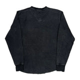 Carhartt Spellout Long Sleeve T-Shirt - Medium Black Cotton