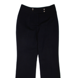 ANNA Womens Trousers Blue Regular Flared Wool W30 L32