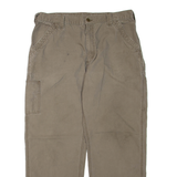 CARHARTT Mens Trousers Brown Regular Tapered W38 L32