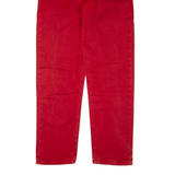 REPLAY Womens Trousers Red Regular Straight W31 L30