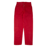 REPLAY Womens Trousers Red Regular Straight W31 L30