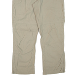 ME RU Womens Trousers Beige Regular Straight Nylon W34 L30