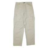 LGO Cargo Mens Trousers Beige Regular Straight W32 L31