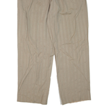 Mens Trousers Beige Regular Tapered W34 L30