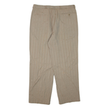 Mens Trousers Beige Regular Tapered W34 L30