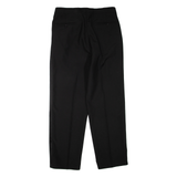 Mens Trousers Black Regular Tapered W34 L33