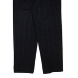 GINO RIZZI Check Mens Trousers Green Regular Tapered W34 L31