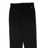 DICKIES Mens Trousers Black Regular Straight W36 L33