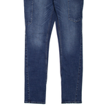 ENGELBERT STRAUSS Workwear Womens Jeans Blue Slim Skinny Stone Wash W34 L32