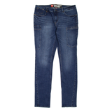 ENGELBERT STRAUSS Workwear Womens Jeans Blue Slim Skinny Stone Wash W34 L32