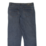 PIERRE CARDIN Mens Jeans Blue Relaxed Straight Stone Wash W36 L32