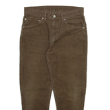 LEVI'S Altered Womens Corduroy Trousers Brown Relaxed Tapered W30 L25