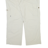 FJÄLLRÄVEN Outdoor Mens Trousers Cream Relaxed Straight W36 L27