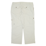 FJÄLLRÄVEN Outdoor Mens Trousers Cream Relaxed Straight W36 L27