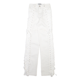 I AM GIA Womens Trousers White Slim Bootcut W25 L34