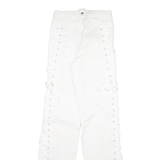 I AM GIA Womens Trousers White Slim Bootcut W25 L34
