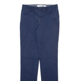 LACOSTE Mens Trousers Blue Slim Straight W29 L34