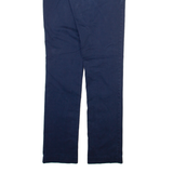 LACOSTE Mens Trousers Blue Slim Straight W29 L34