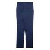 LACOSTE Mens Trousers Blue Slim Straight W29 L34