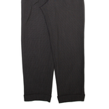 MEYER Mens Trousers Black Relaxed Straight Wool W30 L29
