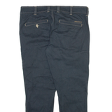 DICKIES Womens Trousers Blue Slim Tapered W32 L27