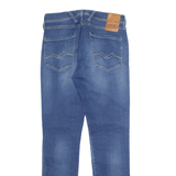 REPLAY Mens Jeans Blue Regular Skinny Stone Wash W30 L31