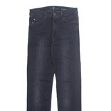 7 FOR ALL MANKIND Womens Jeans Black Regular Skinny Stone Wash W28 L30