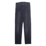 7 FOR ALL MANKIND Womens Jeans Black Regular Skinny Stone Wash W28 L30