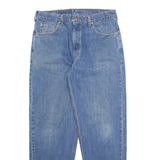 LEVI'S Womens Jeans Blue Regular Straight Stone Wash W34 L32