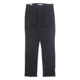 LEVI'S Womens Jeans Black Regular Tapered W29 L27