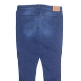 LEVI'S Womens Jeans Blue Regular Skinny Stone Wash W33 L28
