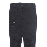DICKIES Mens Jeans Black Regular Tapered W32 L28