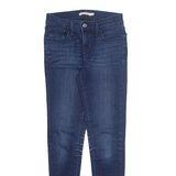 LEVI'S Womens Jeans Blue Regular Skinny Stone Wash W25 L30