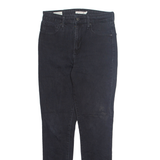 LEVI'S Womens Jeans Black Regular Skinny W29 L30