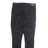 LEVI'S Womens Jeans Black Regular Skinny W32 L32