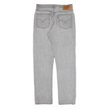 LEVI'S 501 BIG E Jeans Womens Grey Regular Straight W28 L30