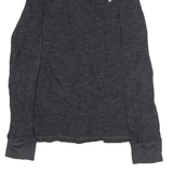 POLO RALPH LAUREN Womens Jumper Black Crew Neck Waffle Knit XL