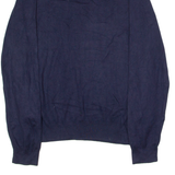 POLO RALPH LAUREN Mens Jumper Blue V-Neck Tight Knit L