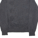 POLO RALPH LAUREN Mens Jumper Grey Crew Neck Tight Knit Wool XL