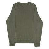 TOMMY HILFIGER Fit Mens Jumper Green Crew Neck Tight Knit XL
