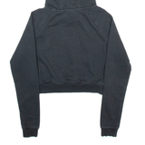 ADIDAS Cropped Womens Black Hoodie UK 6